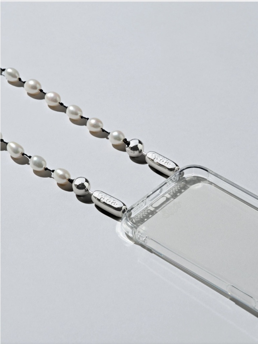 Pearl Beaded Phone Strap - White - Picture 2 of 10
